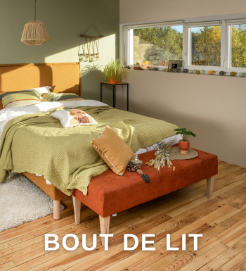 bout de lit, décoration, chambre